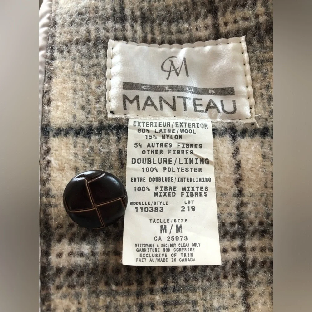 Club manteau m’en off white cream coat. - Picture 6 of 13